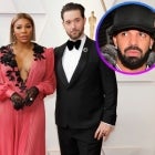 DraKe, Alexis Ohanian and Serena Williams 