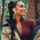 Alicia Keys smiling outdoors