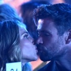 Chris Hemsworth kisses Elsa Pataky