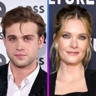 Meghann Fahy and Leo Woodall 