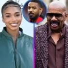 Lori Harvey, Steve Harvey and Michael B. Jordan 