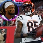 Tee Higgins and Damar Hamlin 