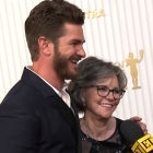 SAG Awards: Andrew Garfield Crashes Sally Field's Interview Following Tribute (Exclusive)