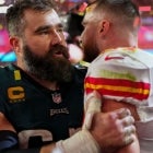 Travis Kelce and Jason Kelce Share Emotional Moment after Super Bowl 