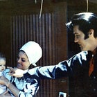 Lisa Marie Presley, Priscilla Presley and Elvis Presley