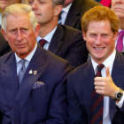 King Charles III and Prince Harry