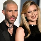 Adam Levine and Behati Prinsloo attend Vanity Fair Oscars Party