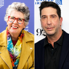 Prue Leith and David Schwimmer