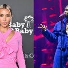 Kim Kardashian makes it to Usher concert in Las Vegas 