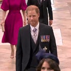Watch Prince Harry Arrive to King Charles' Coronation