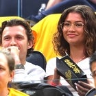 Zendaya and Tom Holland All Smiles During Date Night at Lakers vs. Warriors Game 