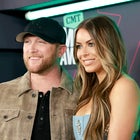 Cole Swindell and Courtney Little attend the 2023 CMT Music Awards at Moody Center on April 02, 2023 in Austin, Texas.