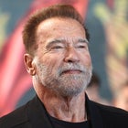 Former California Governor Arnold Schwarzenegger attends an event marking the completion of a 4-acre solar rooftop constructed atop AltaSea's research and development facility at the Port of Los Angeles, in the San Pedro neighborhood, on April 21, 2023 in Los Angeles, California. The installation will supply enough energy to power AltaSea’s 35-acre campus, the country’s biggest 'blue economy' tech hub, which is focused on clean oceans, climate resiliency, and clean energy.