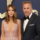 Christine Baumgartner and Kevin Costner