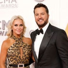 Caroline Boyer and Luke Bryan attend The 56th Annual CMA Awards at Bridgestone Arena on November 09, 2022 in Nashville, Tennessee.