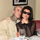 Travis Barker and Kourtney Kardashian Attend the Ribbon Cutting Ceremony at the Newly Opened Crossroads Kitchen at The Commons at Calabasas on October 13, 2022 in Calabasas, California.