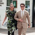 Priyanka Chopra Jonas and Nick Jonas attend day thirteen of the Wimbledon Tennis Championships at All England Lawn Tennis and Croquet Club on July 15, 2023 in London, England.