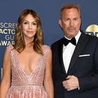 Christine Baumgartner and Kevin Costner