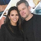 Luciana Barroso and Matt Damon