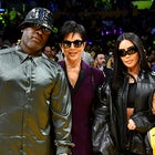 Corey Gamble and Kris Jenner and Kim Kardashian