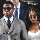 Jonathan Majors Attends Court Hearing With Girlfriend Meagan Good