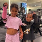 True Thompson and Psalm West Wearing Casts After Injuries