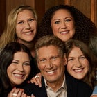 Gerry Turner with his daughters and granddaughters