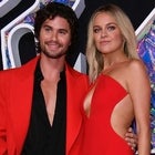 Chase Stokes and Kelsea Ballerini attend the 2023 MTV Video Music Awards at the Prudential Center on September