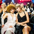  Ice Spice and Taylor Swift attend the 2023 Video Music Awards at Prudential Center on September 12, 2023 in Newark, New Jersey.