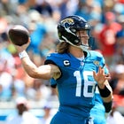 Trevor Lawrence #16 of the Jacksonville Jaguars