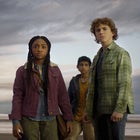 Leah Sava Jeffries, Aryan Simhadri and Walker Scobell in Percy Jackson series