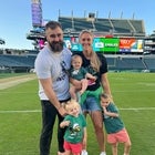 Jason Kelce and Kylie Kelce