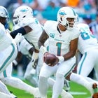 Tua Tagovailoa #1 of the Miami Dolphins