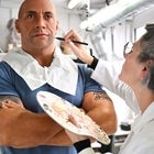 Dwayne Johnson wax figure