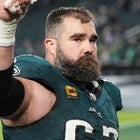 Jason Kelce, Travis Kelce and Taylor Swift