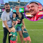 Jason Kelce, Kylie Kelce and Travis Kelce