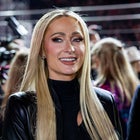 Paris Hilton walks on the grid before the F1 Las Vegas Grand Prix on Saturday, November 18, 2023 on the Las Vegas Street Circuit in Las Vegas, NV. 