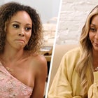 Ashley Darby and Karen Huger film The Real Housewives of Potomac