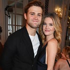 Meghann Fahy and Leo Woodall 