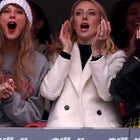 Taylor Swift attends Chiefs vs. Patriots game