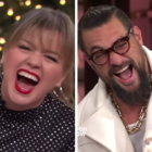 Kelly Clarkson and Jason Momoa