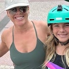 Pink in Outdoor Voices dress