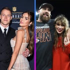 Olivia Culpo, Christian McCaffrey, Taylor Swift and Travis Kelce