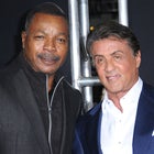 Sylvester Stallone and Carl Weathers