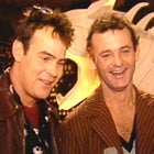 Dan Aykroyd and Bill Murray on the set of 'Ghostbusters.'