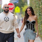 Miro and C.J. Perry are seen on October 11, 2022 in Los Angeles, California.