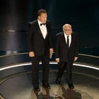 Arnold Schwarzenegger and Danny DeVito at the 2024 Oscars 