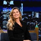 THE TONIGHT SHOW STARRING JIMMY FALLON -- Episode 1945 -- Pictured: Model Gisele Bündchen during an interview on Thursday, March 21, 2024