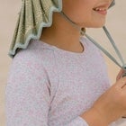 Minnow girls antique floral rashguard one piece