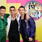 Jonas Brothers and Bluey